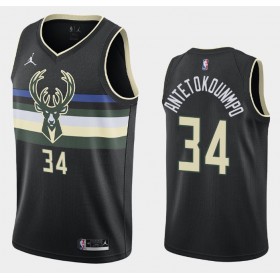 Dres Milwaukee Bucks Giannis Antetokounmpo 34 2020-21 Jordan Brand Statement Edition Swingman